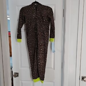 Cat & Jack Dinosaur Hooded One-Piece Pajamas - Size S (6/7)